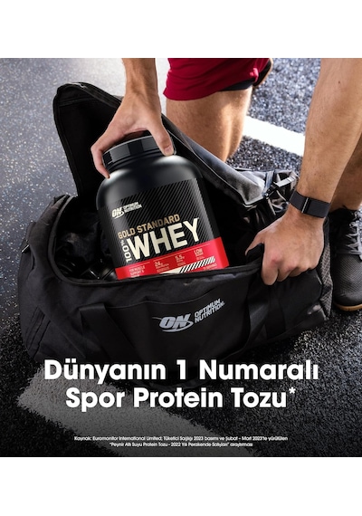 On Optimum Nutrition 100% Whey Gold Standard Kurabiye Ve Krema Aromalı 2.27kg 71 Servis Ahududu