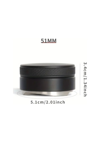 Tamper-makaron Öğütülmüş Kahve Sıkıştırıcı 51mm Tmmcrn-51 Krom