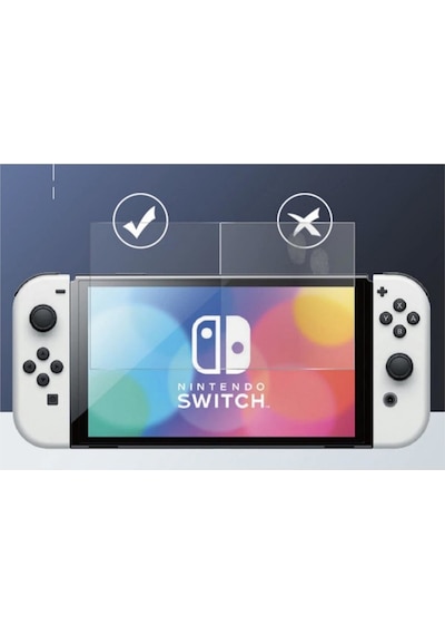 Loges Nintendo Switch Oled Ekran Koruyucu Temperli Cam Premium