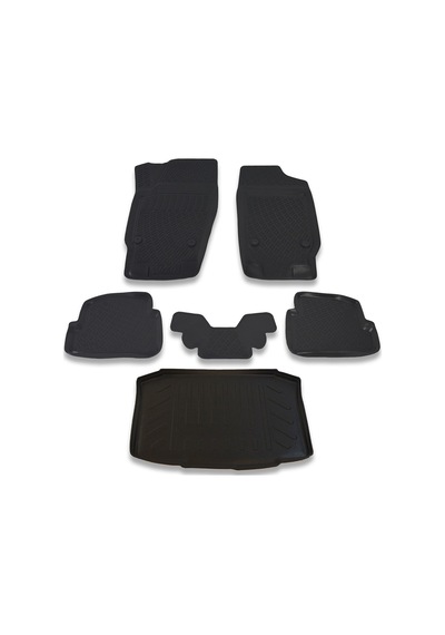 Seat Ibiza 2009-2016 Paspas Ve Bagaj Havuzu Seti Siyah