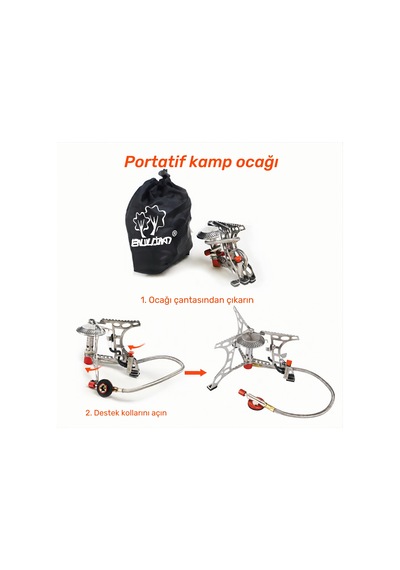 Bulin S05-a Mini Portatif Kamp Ocağı 3200w Gri