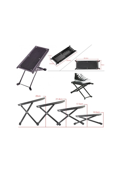 Chroma Gitar Ayak Sehpası - Foot Stool - Gitar Ayaklığı Chroma Gitar Ayak Sehpası - Foot Stool - Gitar Ayaklığı