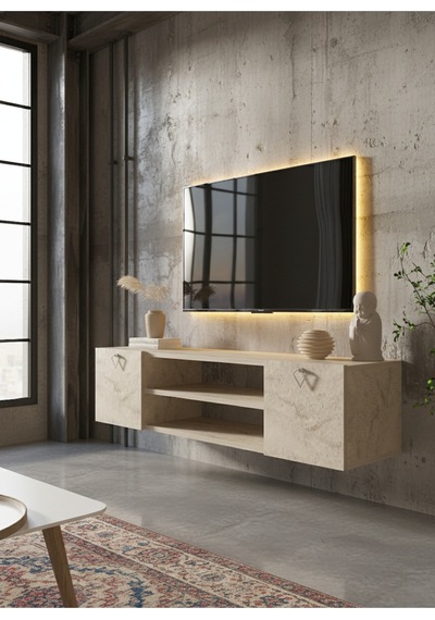 Resital Tv Ünitesi S1242-6 Traverten Traverten