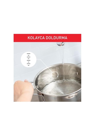 Duetto İndüksiyon Tabanlı 8 Parça Çelik Tencere Seti - 2100139450 Diğer