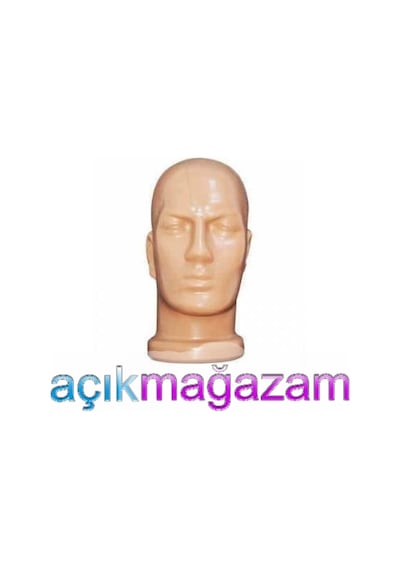 Erkek Kısa Kafa Ten Rengi Manken - Bere Peruk Mankeni