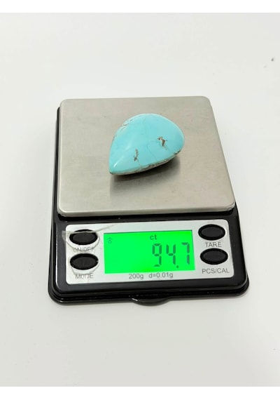 Doğal İran Nişabur Firuze Turkuaz Taşı 94,5 Karat - 18,9 Gram T232