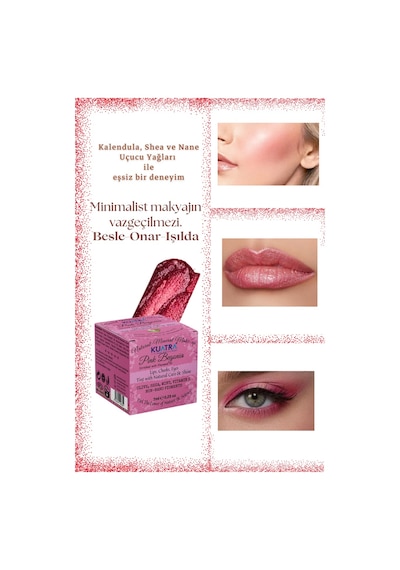 Kuatra Pink Begonia Nemlendirici Işıltı Veren Balm 7 ML