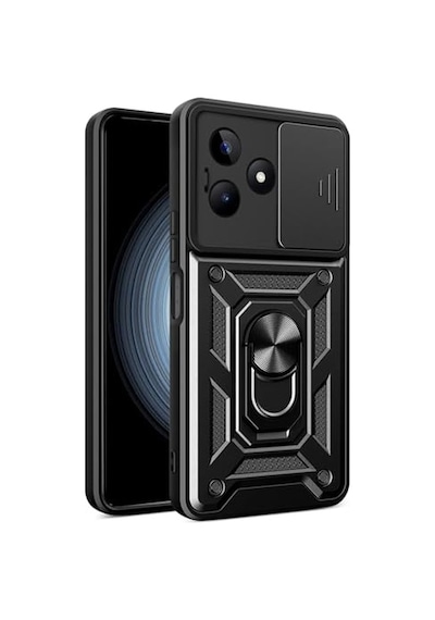 Realme C53 İçin Kılıf Impact Resistant Realme C53 İle Uyumlu Kılıf - Siyah Diğer