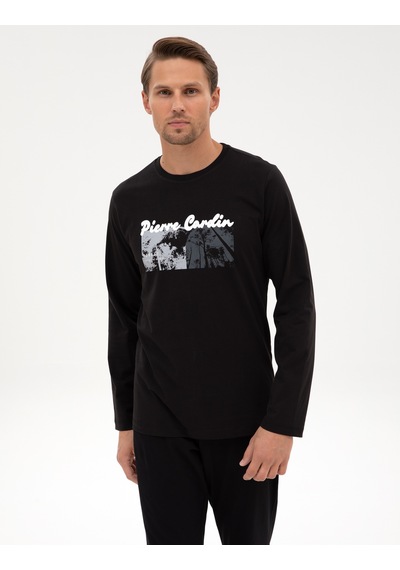 Pierre Cardin Erkek Siyah Pijama Takım 50322631-001 Siyah