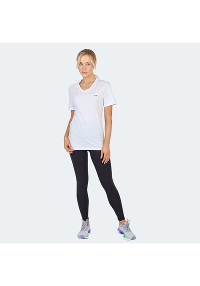 Slazenger KRISTEN I Kadın V Yaka Beyaz Tişört