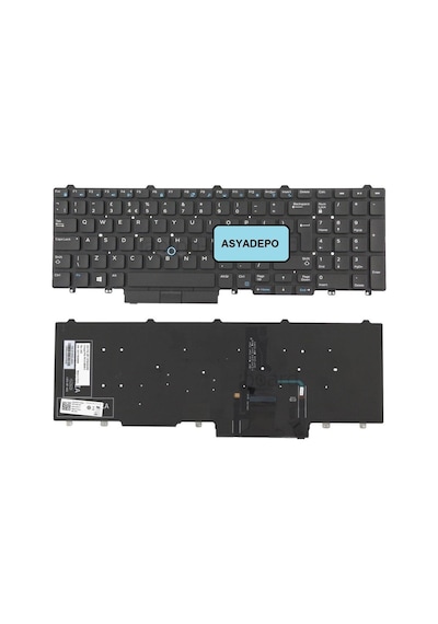 Asya.Depo Dell Uyumlu Latitude L5570A Klavye Siyah Tr Işikli
