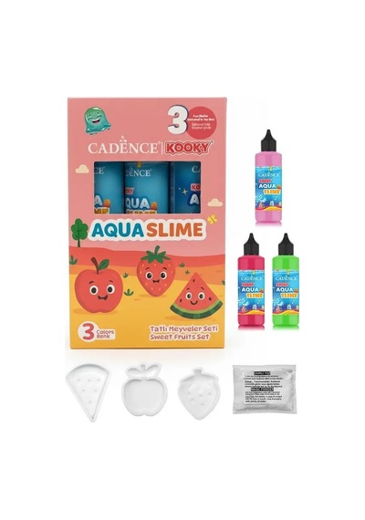 Kooky Aquaslime Tatlı Meyveler Seti 3 Renk 90ml