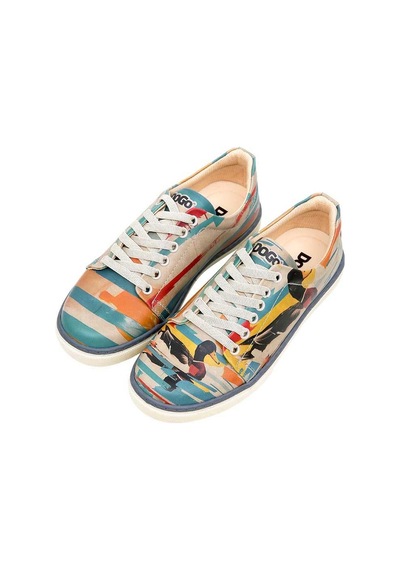 Kadın Vegan Deri Çok Renkli Sneakers - Goose Bumps Tasarım