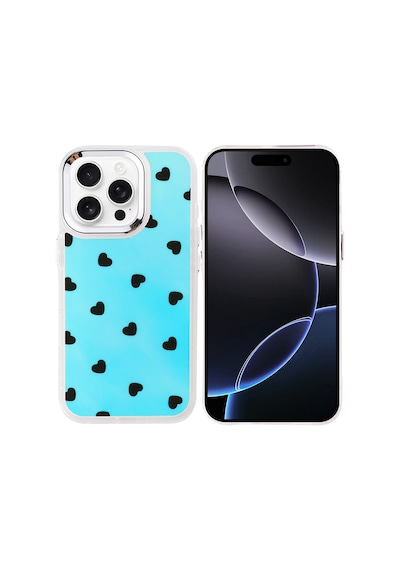Zore Apple iPhone Uyumlu 16 Pro Max Kılıf Airbag Tasarımlı Omsy Hadra Kapak - Kalp