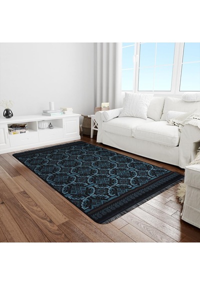 Bigghome Çift Taraflı Kilim, Makinede Yıkanabilir, Modern Desenli, 120 180 Cm, Sa25at