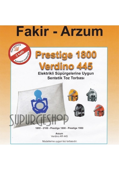 Fakir Prestige 1800 1900 2000 2100 Süpürge Toz Torbası 20 Adet