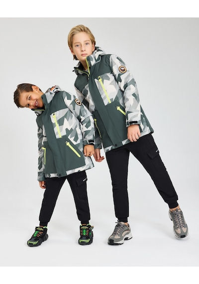 Skechers B Outerwear Padded Jacket Büyük Erkek Çocuk Gri Mont Sk242025-040 Gri