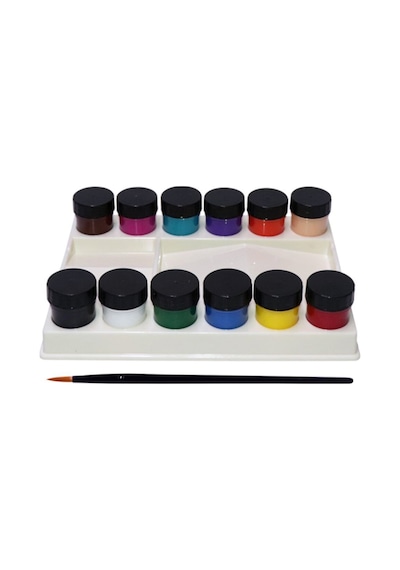 Rich Şişeli Palet 25 Ml X 12'li Akrilik Set Fırça