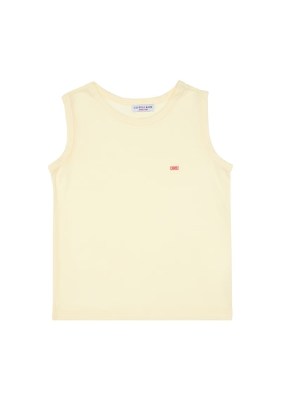 U.S. Polo Assn. Kız Çocuk Limon Kolsuz Basic Tişört 50306215-VR035