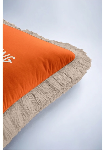 Yazılı Motivasyon Saçaklı Yastık Kılıfı - Minimal Slogan Bohem Turuncu Krem Püsküllü Kırlent Kılıfı Yalın Kanyon Lime Yazılı Motivasyon Saçaklı Yastık Kılıfı - Minimal Slogan Bohem Turuncu Krem Püsküllü Kırlent Kılıfı Yalın Kanyon Lime