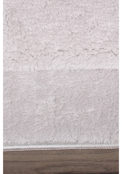 Relax Gri Köşeli 60x100 + 50x60 Cm 2'li Pufidik Banyo Paspası Set Gri