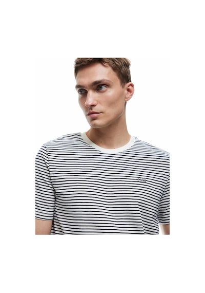 Koton Slim Fit Kısa Kollu Bisiklet Yaka Çizgili Tişört Lacivert Çizgili 6wam10027hk 7s2 Koton Slim Fit Kısa Kollu Bisiklet Yaka Çizgili Tişört Lacivert Çizgili 6wam10027hk 7s2