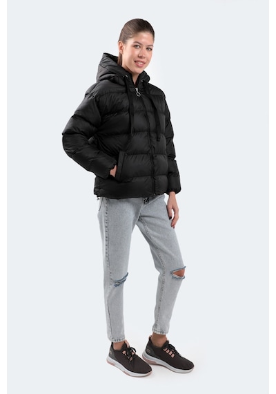 Slazenger BRENDA I Kadın Siyah Mont & Kaban