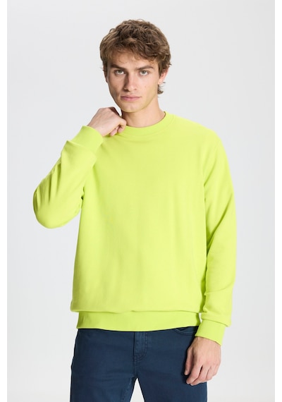 AC&Co / Altınyıldız Classics Erkek Acı Sarı Standart Fit Normal Kesim Bisiklet Yaka Pamuklu Sweatshirt Neon Sarı AC&Co / Altınyıldız Classics Erkek Acı Sarı Standart Fit Normal Kesim Bisiklet Yaka Pamuklu Sweatshirt Neon Sarı