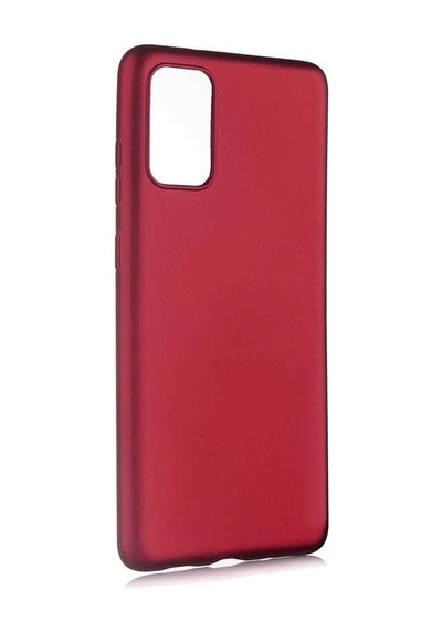 Noktaks - Galaxy Uyumlu S20 Plus Uyumlu - Kılıf Mat Soft Premier Silikon Kapak - Mürdüm - T11919 Mürdüm