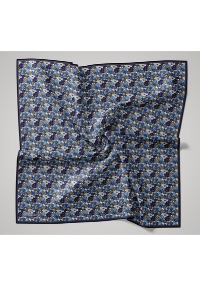 Silk Home Soft Eşarp 73092-06 Lacivert, Mavi, Füme, Gümüş, Beyaz
