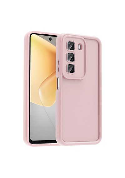 Zore İnfinix Hot 50 4g Kılıf Kamera Korumalı Nvth Ananas Kapak - Pembe