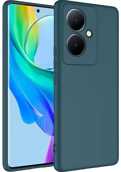 Vivo V29 Lite 5g Kılıf Tchs Mara Lansman Kapak - Koyu Yeşil Koyu Yeşil