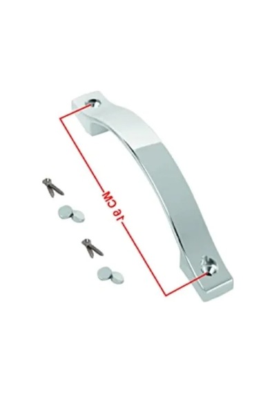 Oval Krom Cam Duşakabin Kulpu