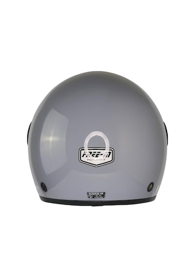 Fr612 Gri Motosiklet Kaskı Güneş Vizörlü Yarım Açık Motorcu Kask