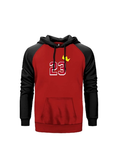 Michael Jordn 23 King Kırmızı Renk Reglan Kol Sweatshirt Kırmızı