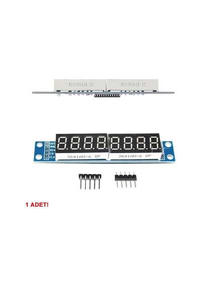 Max7219 8 Bit Hane Kırmızı 7 Segment Ekran 0.36 İnch Saat Seri Haberleşme Dijital Gösterge Display Alarm 8 Dijit A Genel