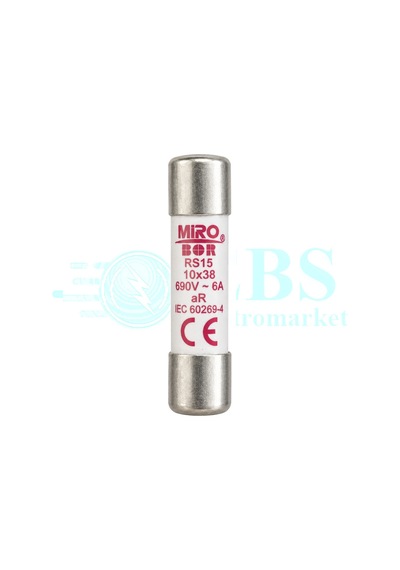 Rs15 690v 6a 10x38 Hızlı Porselen Sigorta 5'li Paket