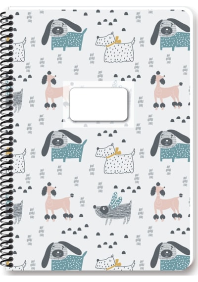 Pets A4 80 Yaprak Kareli Karton Kapak Spiralli Defter 60 Gram 4 Lü Paket