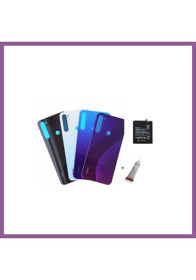 Bezos Redmi Note 8 Uyumlu Arka Batarya Kapağı ,batarya V Rengaren Çok Renkli