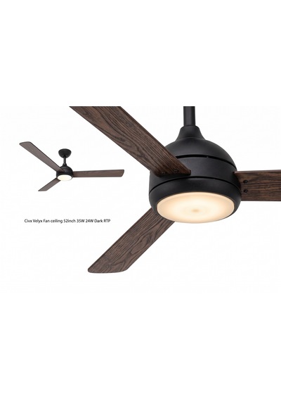 Philips Tavan Vantilatörü Civx Velyx Fan Ceiling 52inch 35w 24w Dark Rtp