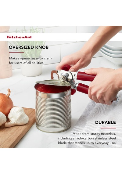 Kitchenaid Klasik Çok İşlevli Konserve Açacağı, 21 Cm, Empire Red Diğer