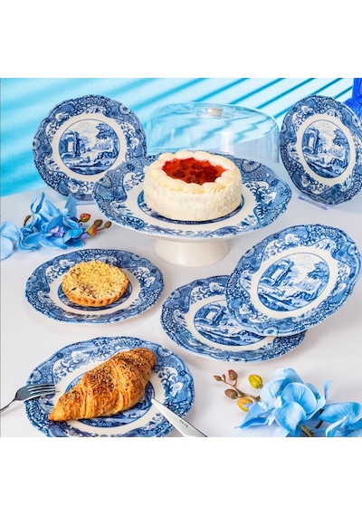 Fecra Vintage Blue 8 Parça Sunum Seti