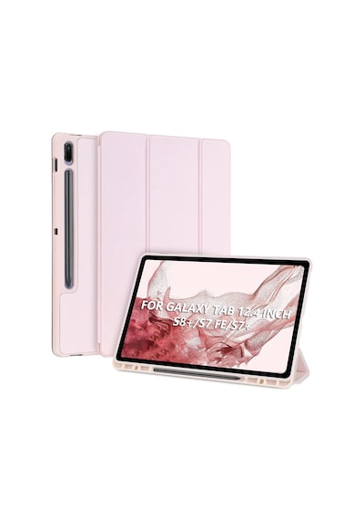 Samsung Galaxy Uyumlu Tab S10 Fe+ Plus 13.1inç Kılıf Kalem Bölmeli Smart Case X620 X626 Kapaklı Kılıf