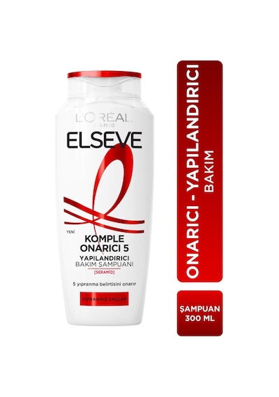 L'Oreal Paris Elseve Komple Onarıcı 5 Yapılandırıcı Bakım Şampuanı 3 x 300 ML