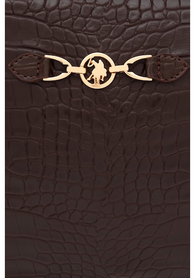U.S. Polo Assn. Kadın Kahverengi Kroko Çapraz Çanta 50317817-VR029