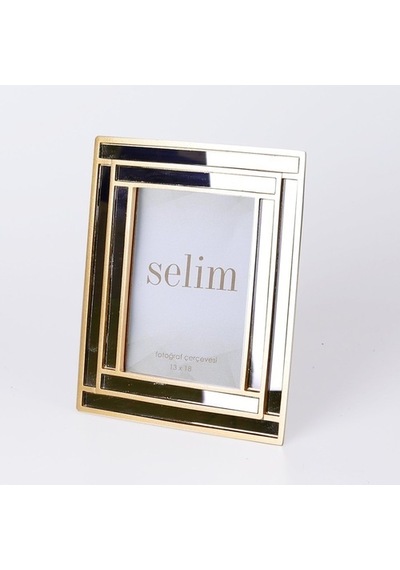 Selim 13 x 18 CM Lara Aynalı Çerçeve Altın