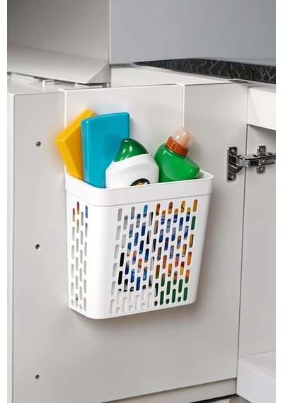 Askılı Dolap Düzenleyici, Plastik Asılabilir Dolap İçi Düzenleyici, Beyaz Plastik 35 X 26 Beyaz Diğer