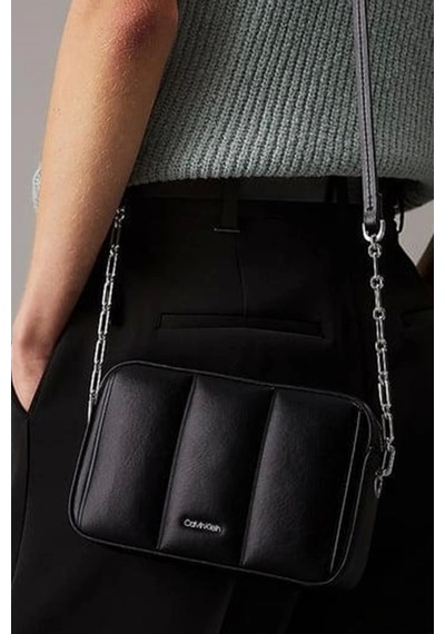 Calvin Klein Lıne Quılt Camera Bag Siyah