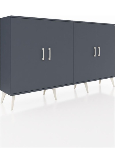 Arges Konsol 4 Raflı 4 Kapaklı 176x30x99 Antrasit-antrasit Antrasıt/antrasıt - Antrasıt Arges Konsol 4 Raflı 4 Kapaklı 176x30x99 Antrasit-antrasit Antrasıt/antrasıt - Antrasıt