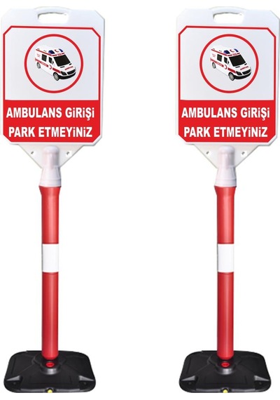 Ambulans Girişi Park Yasaktır Uyarı Dubası Paketi 2 Adet